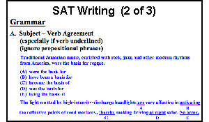 SAT Writing Overview (2 of 3)
