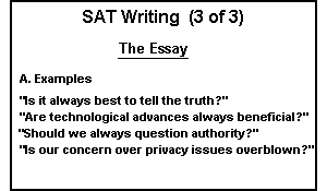 SAT Writing Overview (3 of 3)