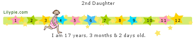 Lilypie Kids birthday Ticker