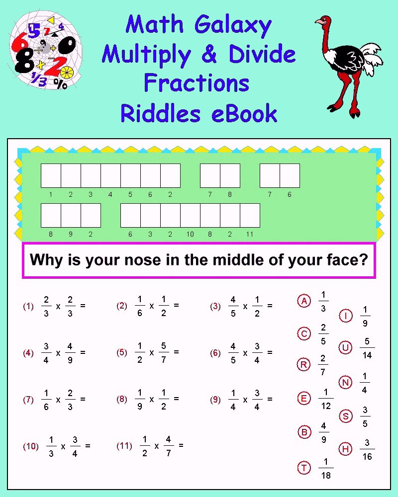 Multiply & Divide Fractions eBook