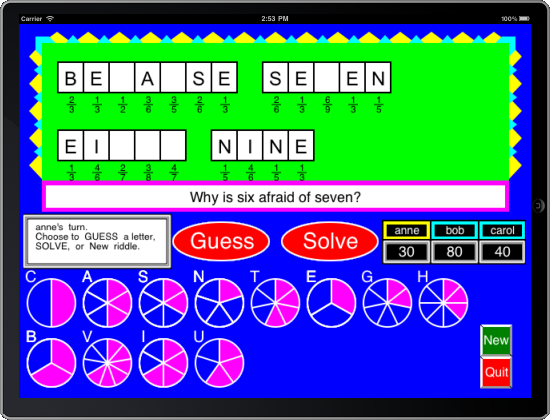 Fraction Riddles