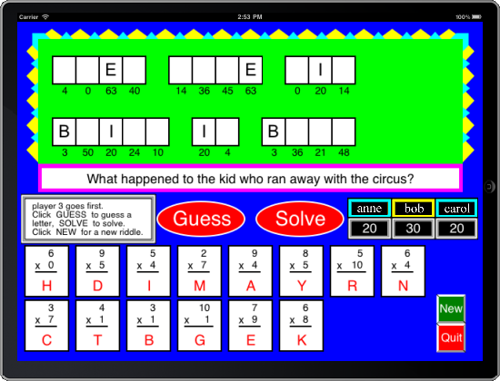 Whole Number Riddles
